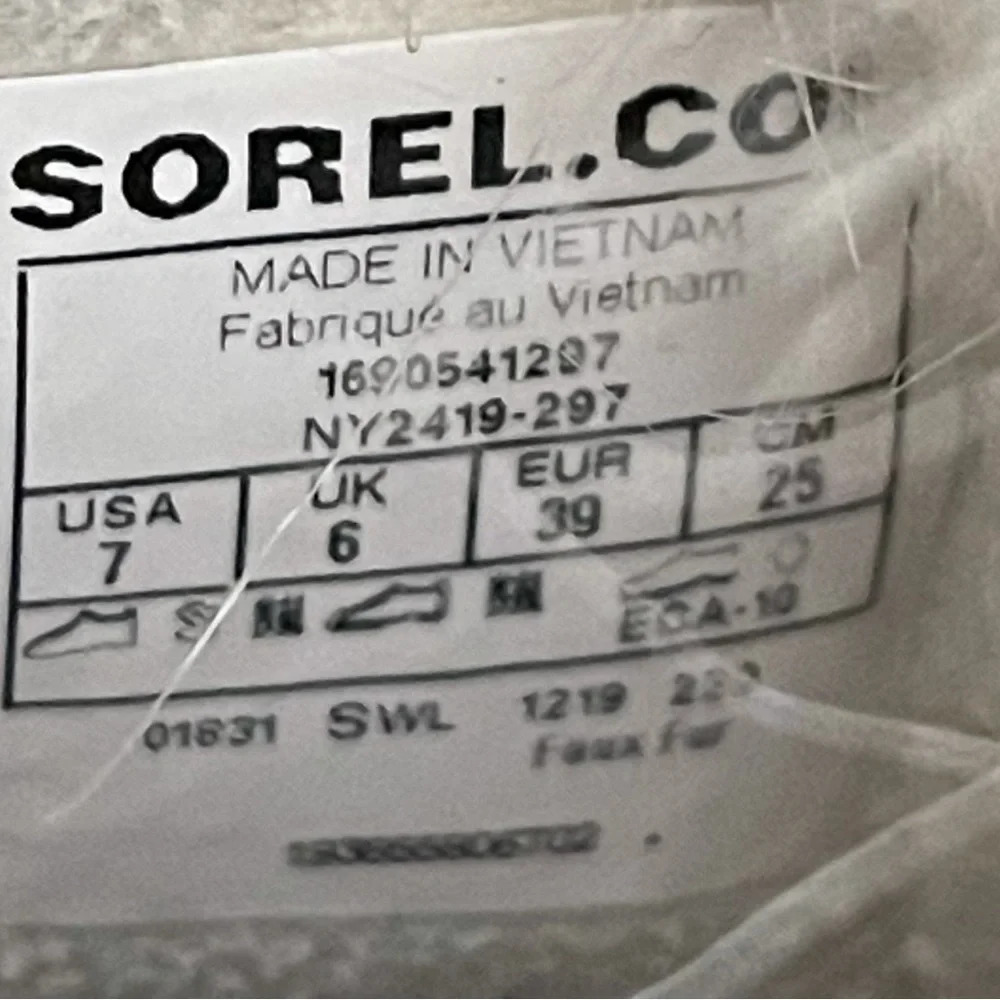 Sorel Tofino Size 7 Waterproof Winter snow rain Boots Tan Faux Fur - Picture 12 of 16